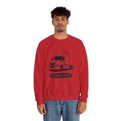 Freightliner Semi Truck Crewneck Sweatshirt — Logo Truck Driver Gift