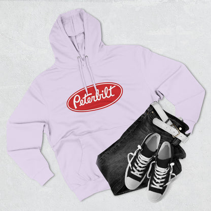 Peterbilt Red Truck Hoodie - Logo Fleece Pullover for Truckers & Fans