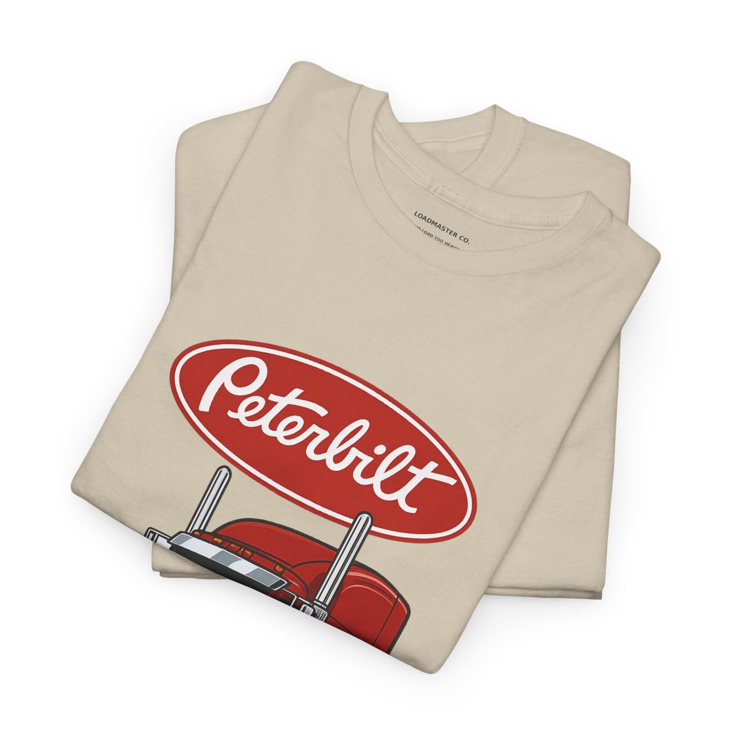 Peterbilt Red Semi Truck Graphic T-Shirt — Trucker Tee for Drivers & Fans