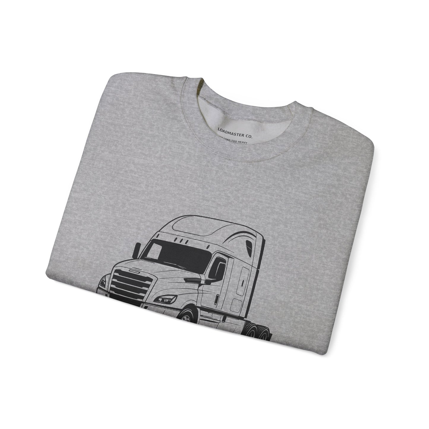 Freightliner Semi Truck Crewneck Sweatshirt — Logo Truck Driver Gift