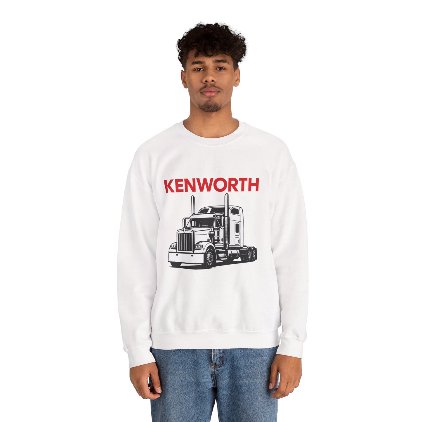 Kenworth Semi Truck Crewneck Sweatshirt — Classic Trucker Graphic