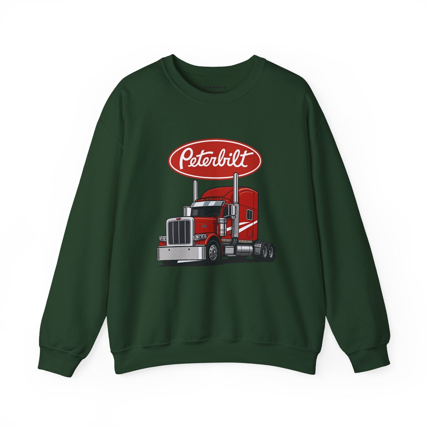 Peterbilt Red Semi Truck Crewneck Sweatshirt