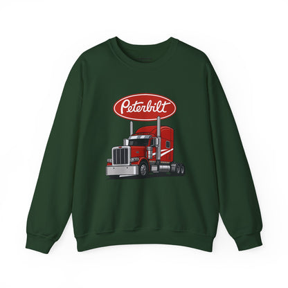 Peterbilt Red Semi Truck Crewneck Sweatshirt