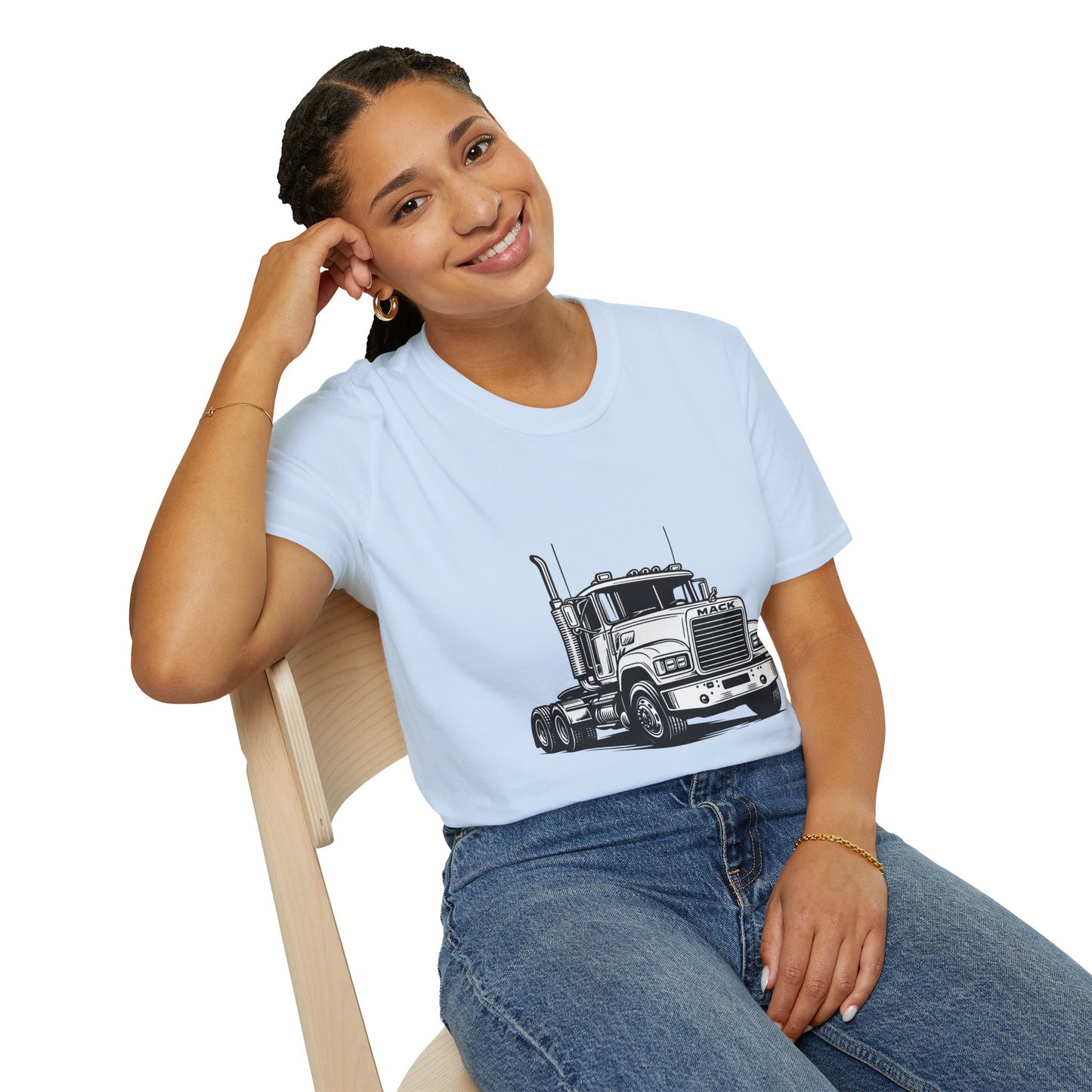 Semi Truck Graphic T-Shirt – Vintage Big Rig Tee for Truckers & Enthusiasts