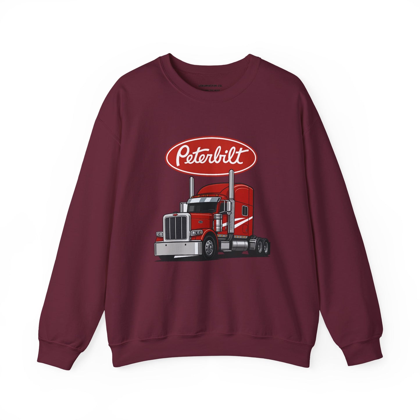 Peterbilt Red Semi Truck Crewneck Sweatshirt