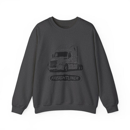 Freightliner Semi Truck Crewneck Sweatshirt — Logo Truck Driver Gift
