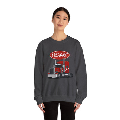 Peterbilt Red Semi Truck Crewneck Sweatshirt