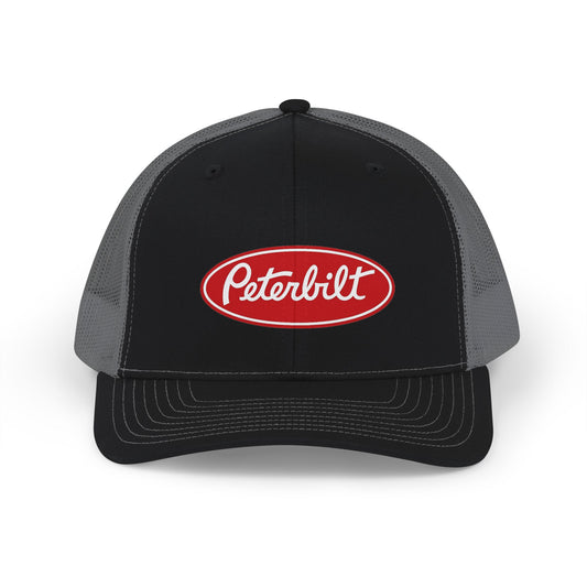 Peterbilt Trucker Cap - Embroidered Logo Snapback Hat