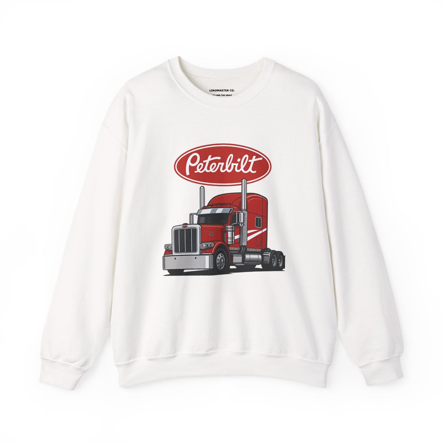 Peterbilt Red Semi Truck Crewneck Sweatshirt