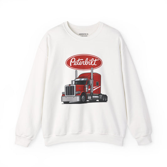 Peterbilt Red Semi Truck Crewneck Sweatshirt