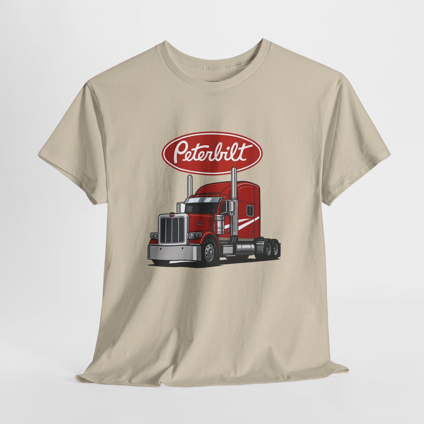 Peterbilt Red Semi Truck Graphic T-Shirt — Trucker Tee for Drivers & Fans