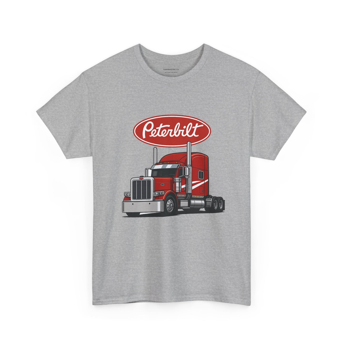 Peterbilt Red Semi Truck Graphic T-Shirt — Trucker Tee for Drivers & Fans