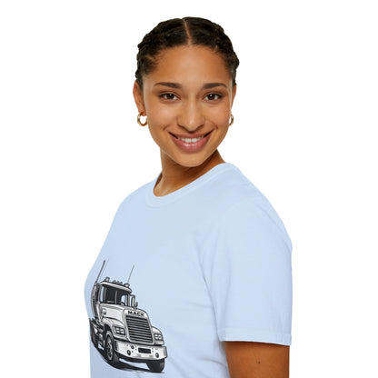 Semi Truck Graphic T-Shirt – Vintage Big Rig Tee for Truckers & Enthusiasts