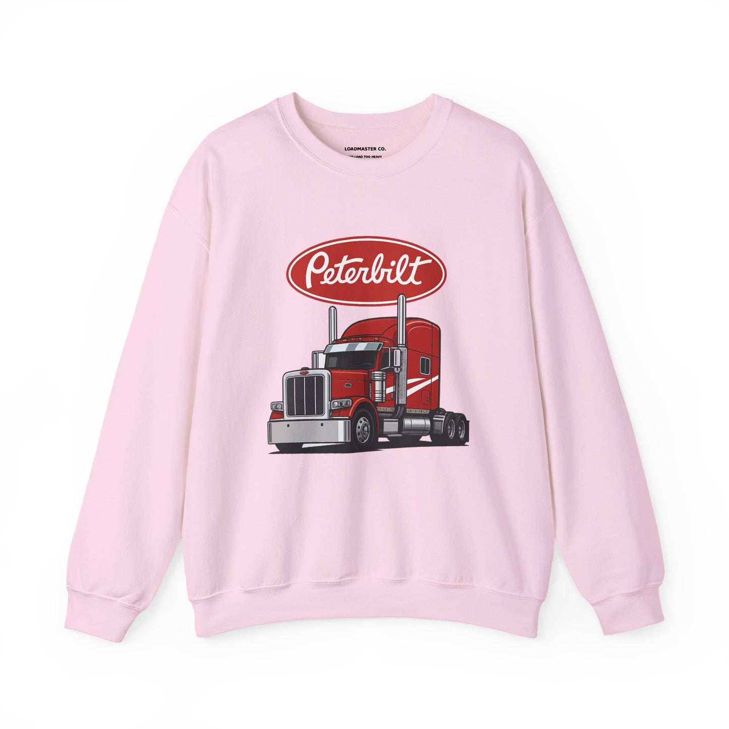 Peterbilt Red Semi Truck Crewneck Sweatshirt