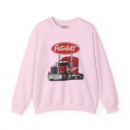 Peterbilt Red Semi Truck Crewneck Sweatshirt