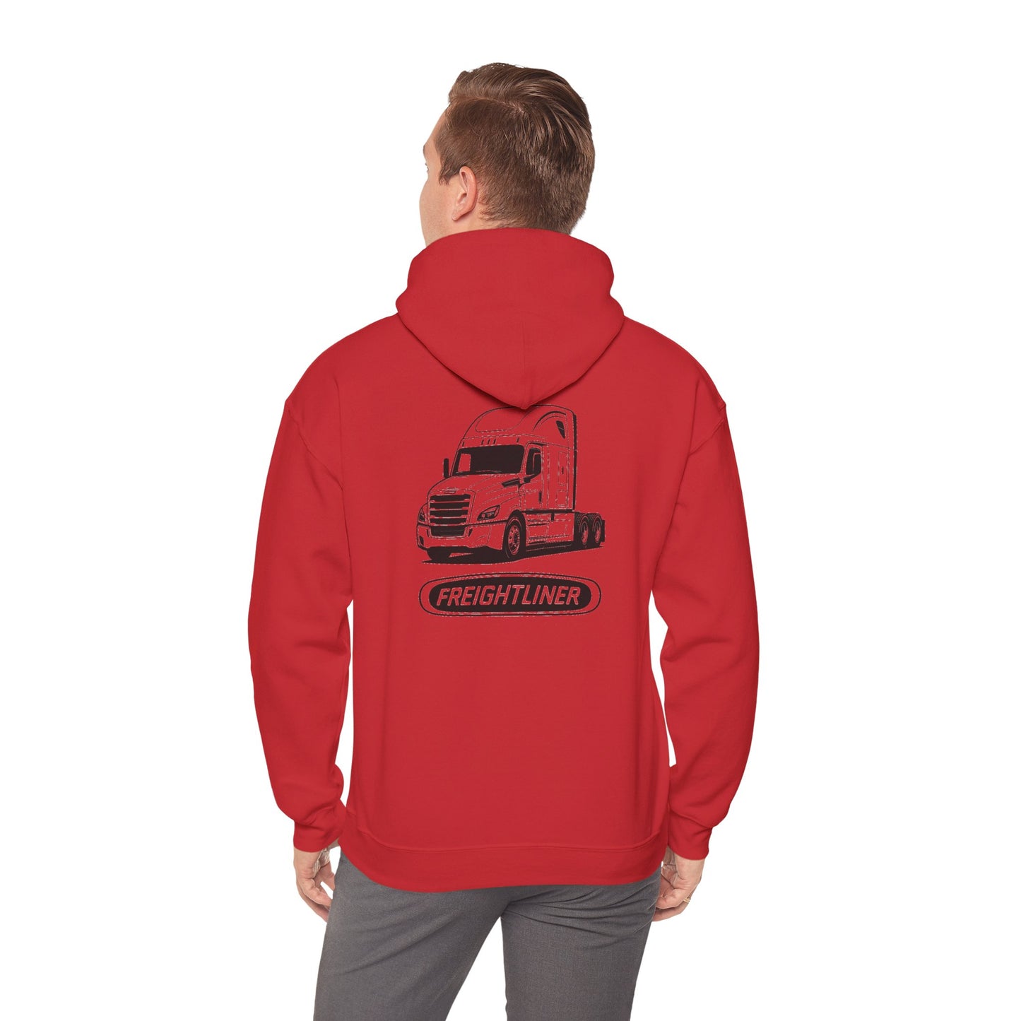 Freightliner Truck Hoodie – Classic Logo & Semi Truck Design