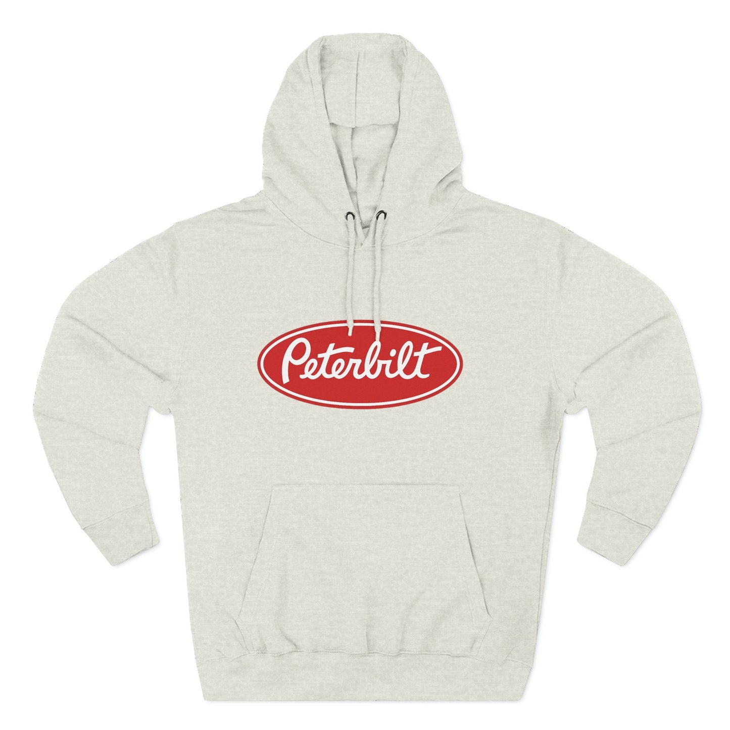 Peterbilt Red Truck Hoodie - Logo Fleece Pullover for Truckers & Fans