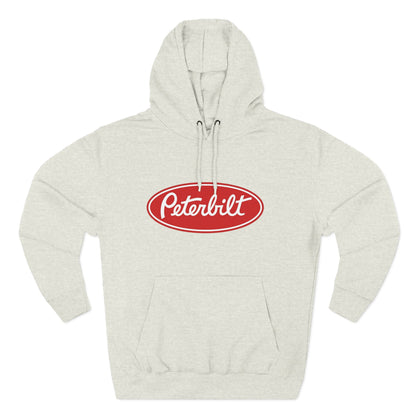 Peterbilt Red Truck Hoodie - Logo Fleece Pullover for Truckers & Fans