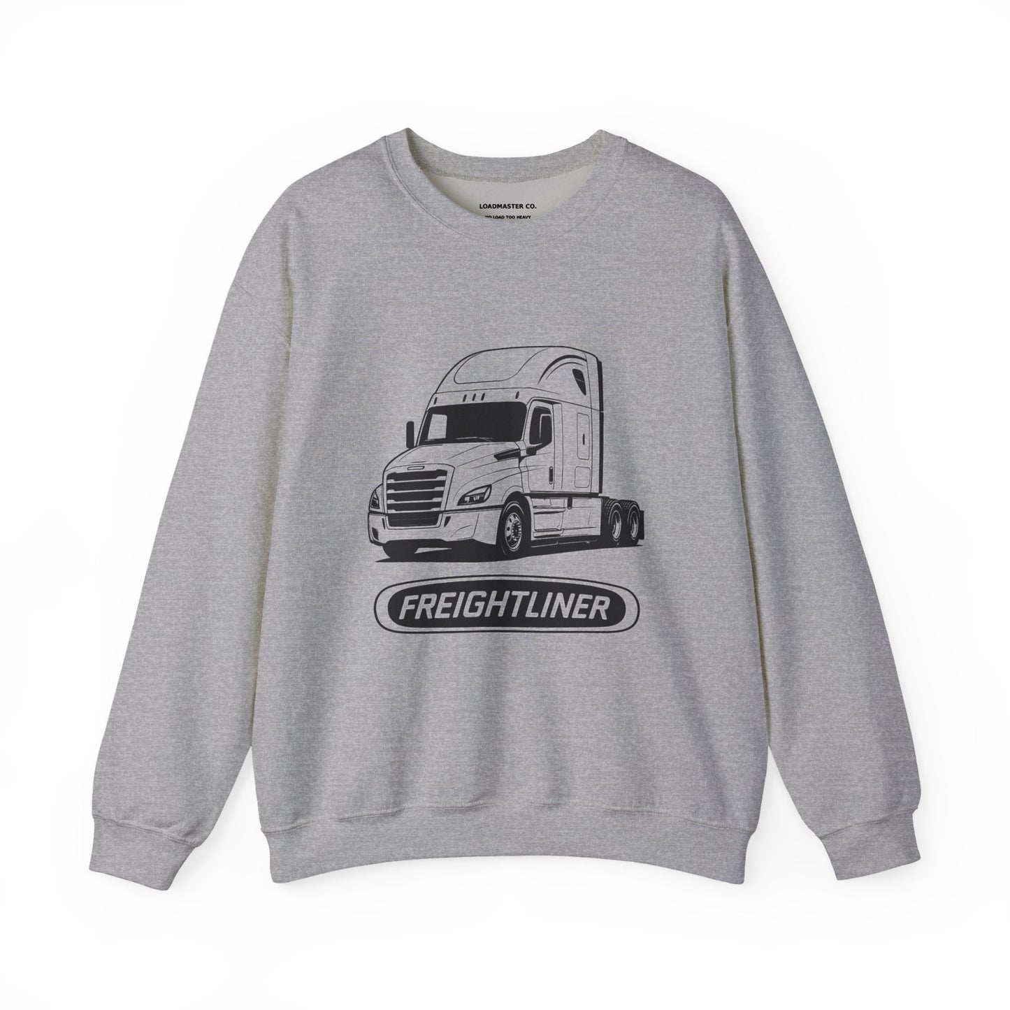 Freightliner Semi Truck Crewneck Sweatshirt — Logo Truck Driver Gift