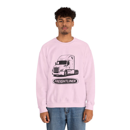 Freightliner Semi Truck Crewneck Sweatshirt — Logo Truck Driver Gift
