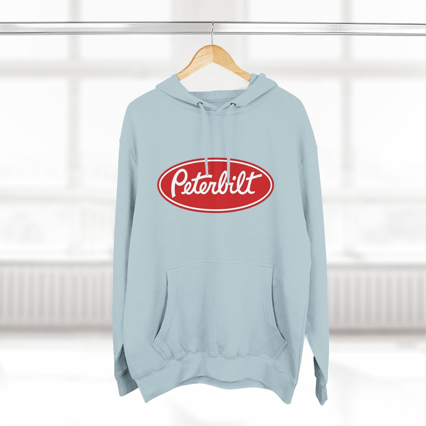 Peterbilt Red Truck Hoodie - Logo Fleece Pullover for Truckers & Fans