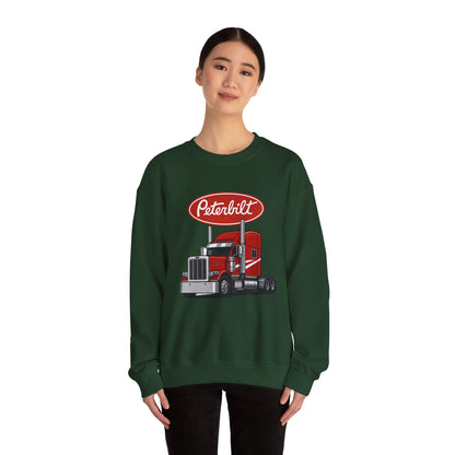 Peterbilt Red Semi Truck Crewneck Sweatshirt