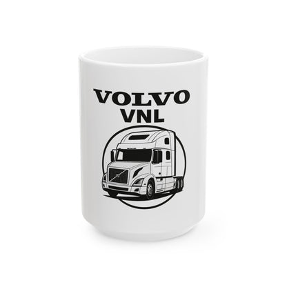 Volvo VNL Truck Ceramic Mug – Semi Truck Driver Coffee Cup (11oz & 15oz)