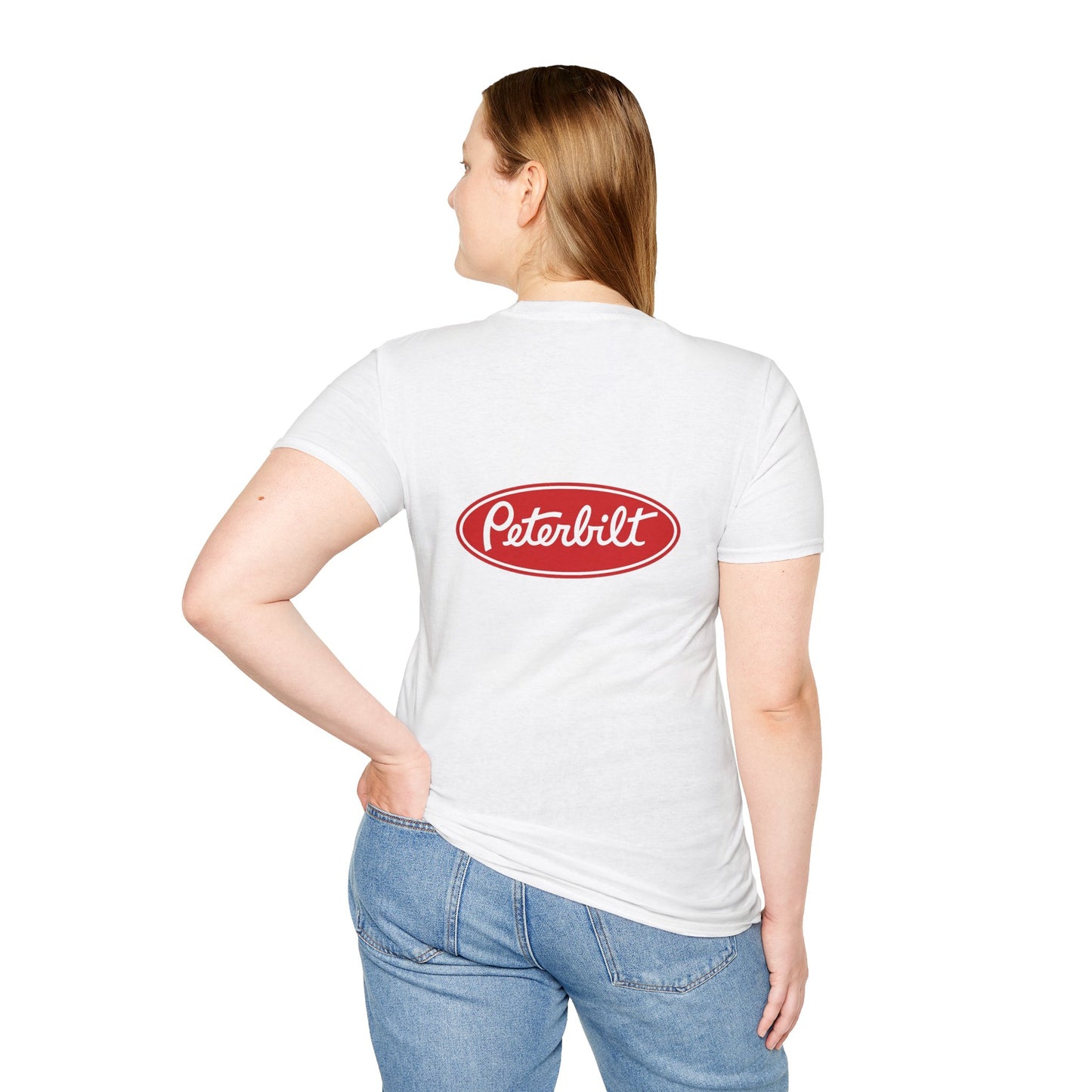 Peterbilt Red Semi Truck T-Shirt — Classic Logo Trucker Tee