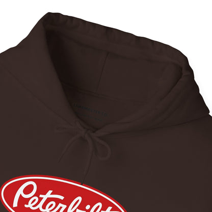 Peterbilt Logo Truck Hoodie — Red Semi-Truck Graphic Hooded Sweatshirt