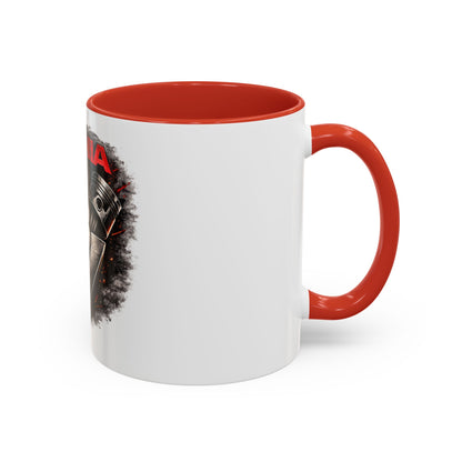 Scania V8 Engine Logo Accent Coffee Mug – Truck Driver Gift