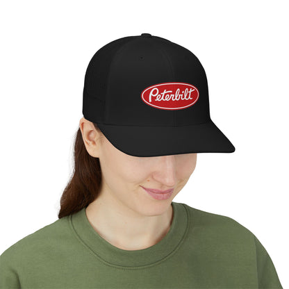 Peterbilt Trucker Cap - Embroidered Logo Snapback Hat