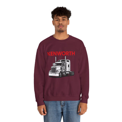 Kenworth Semi Truck Crewneck Sweatshirt — Classic Trucker Graphic