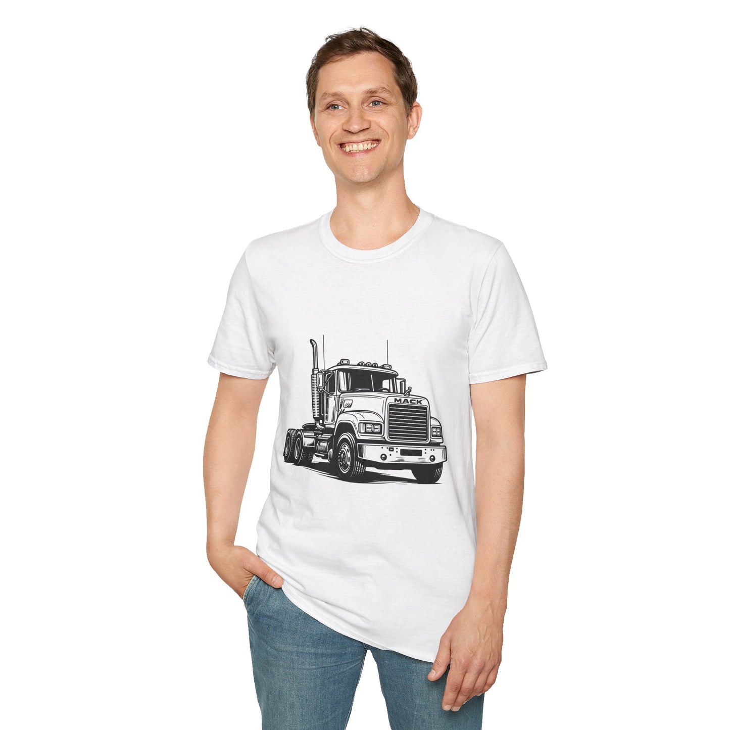 Semi Truck Graphic T-Shirt – Vintage Big Rig Tee for Truckers & Enthusiasts