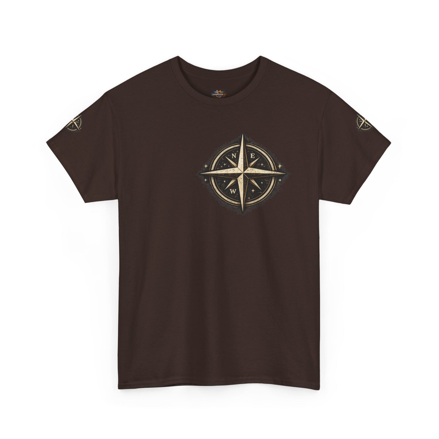 Midnight Freight Club Trucker Tee — "Born After Midnight" Vintage Compass Design
