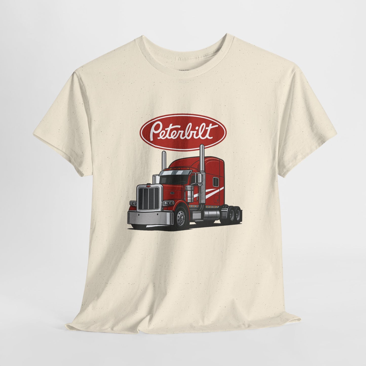 Peterbilt Red Semi Truck Graphic T-Shirt — Trucker Tee for Drivers & Fans
