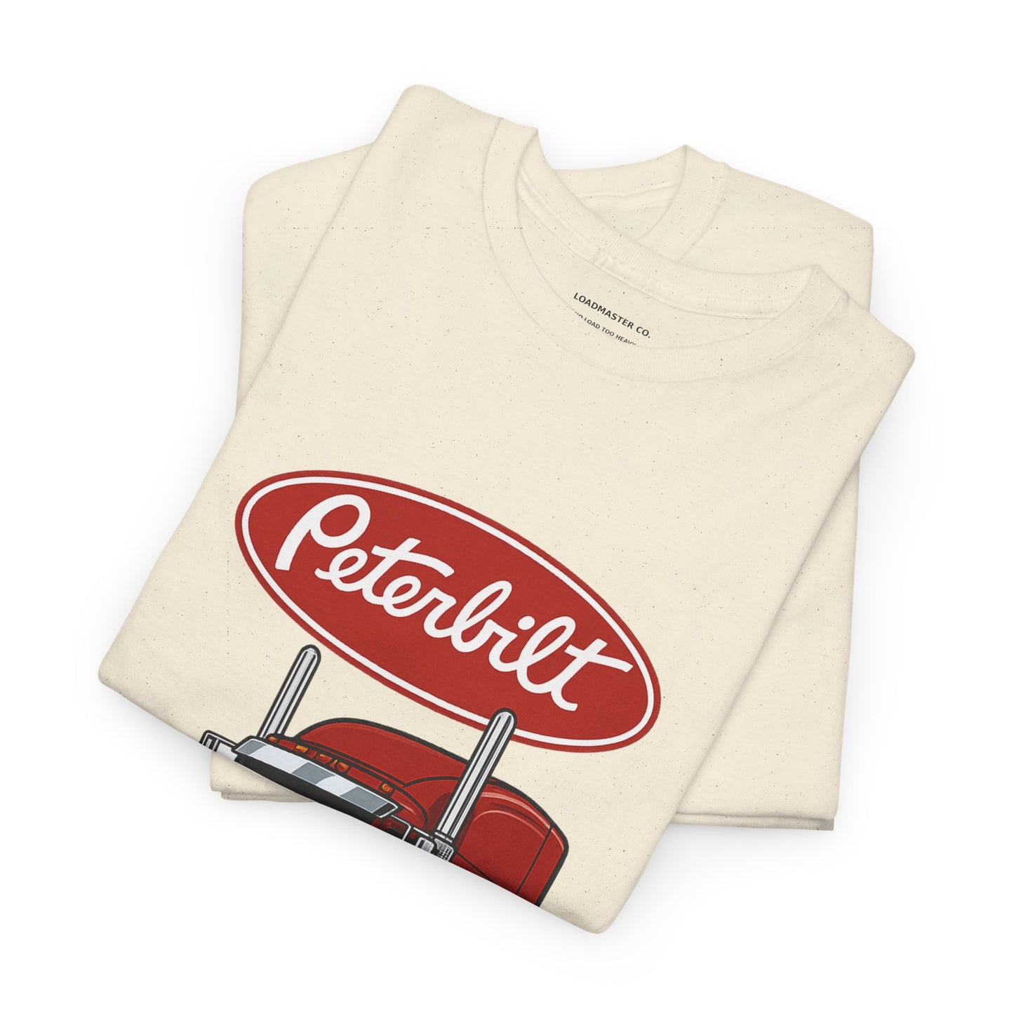 Peterbilt Red Semi Truck Graphic T-Shirt — Trucker Tee for Drivers & Fans