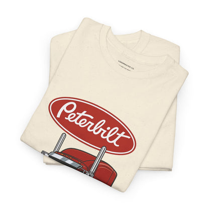 Peterbilt Red Semi Truck Graphic T-Shirt — Trucker Tee for Drivers & Fans
