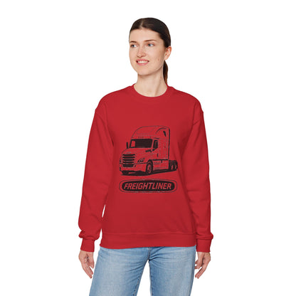 Freightliner Semi Truck Crewneck Sweatshirt — Logo Truck Driver Gift