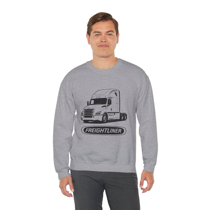 Freightliner Semi Truck Crewneck Sweatshirt — Logo Truck Driver Gift
