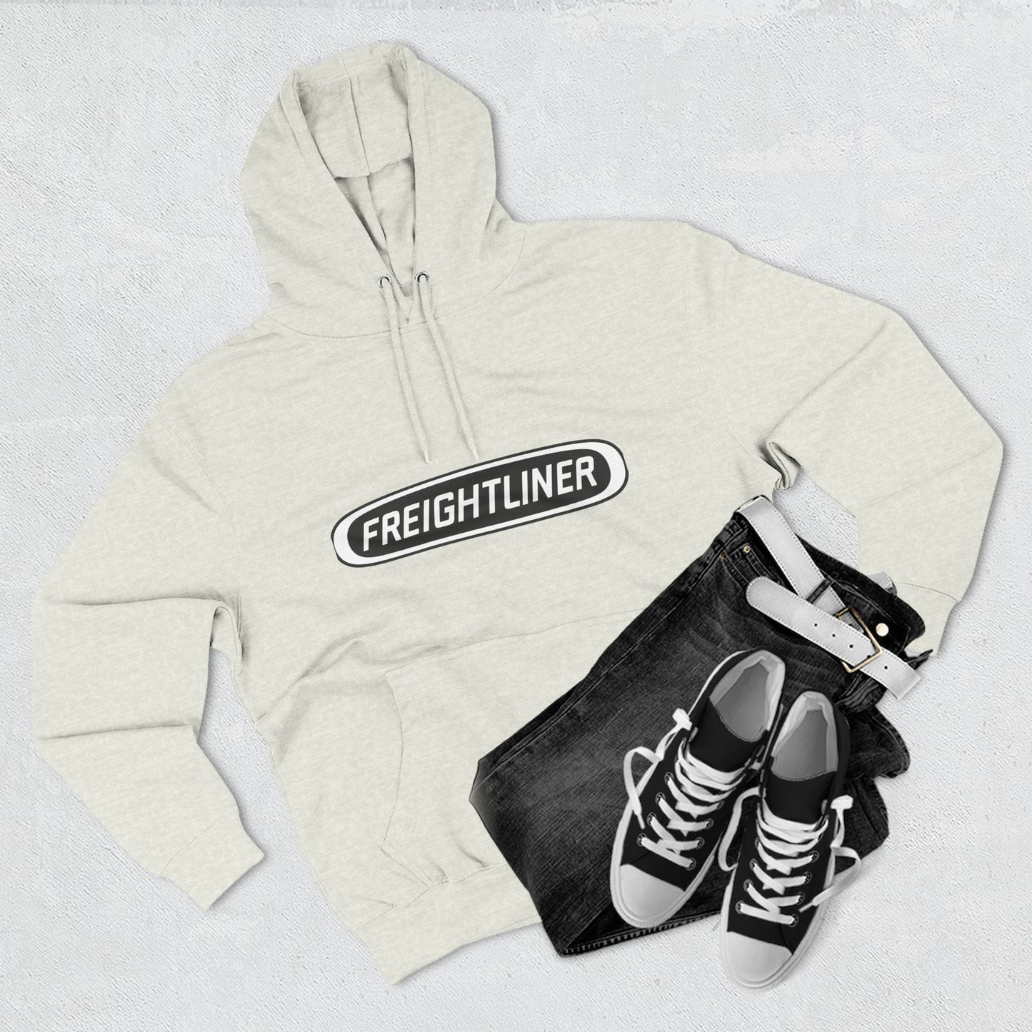 Freightliner Truck Hoodie — Classic Semi-Truck Logo Pullover
