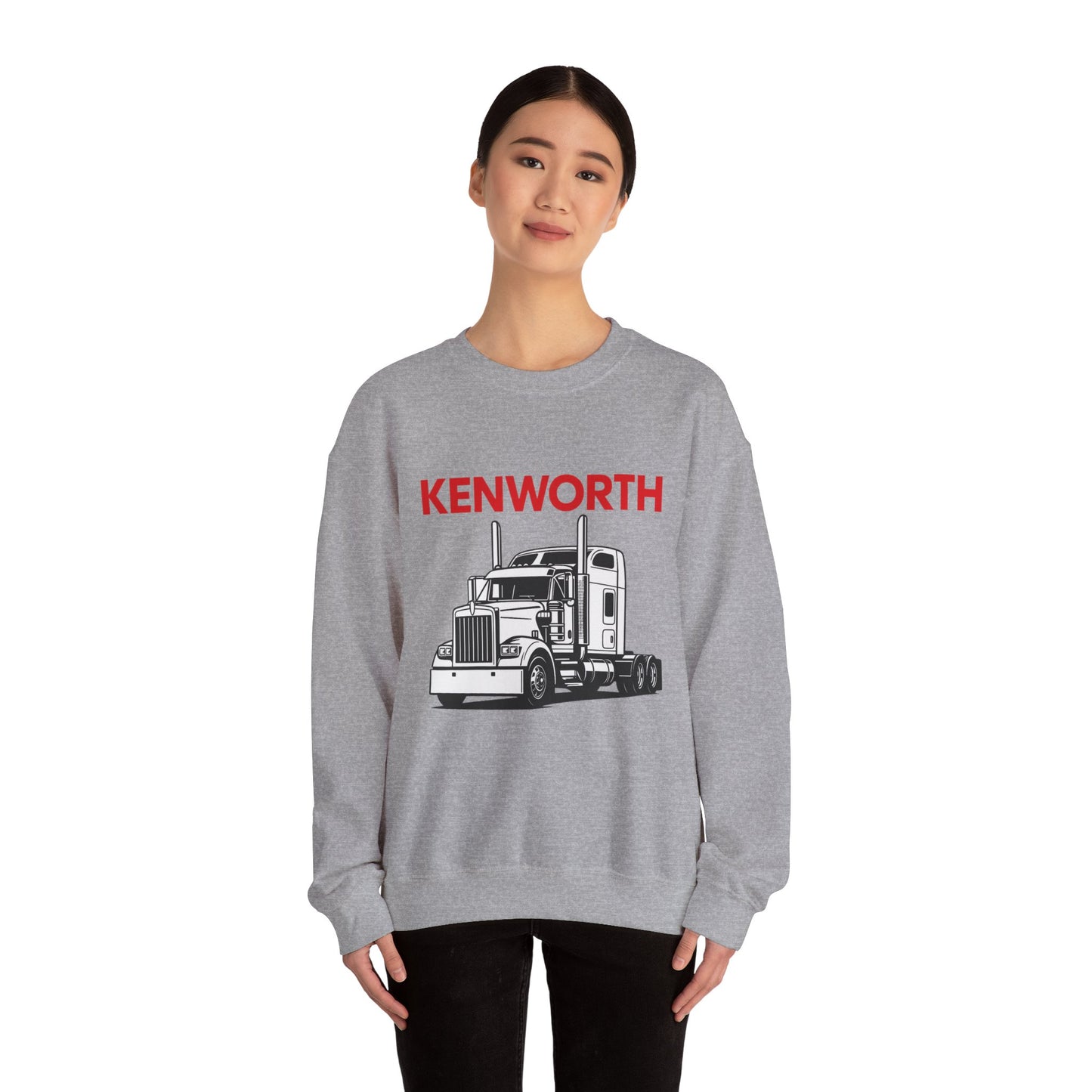 Kenworth Semi Truck Crewneck Sweatshirt — Classic Trucker Graphic
