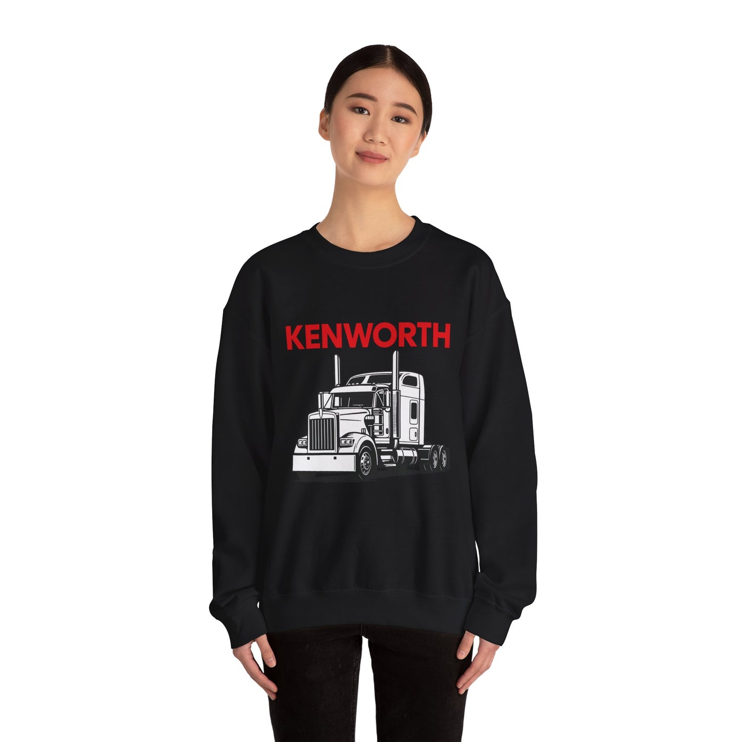 Kenworth Semi Truck Crewneck Sweatshirt — Classic Trucker Graphic