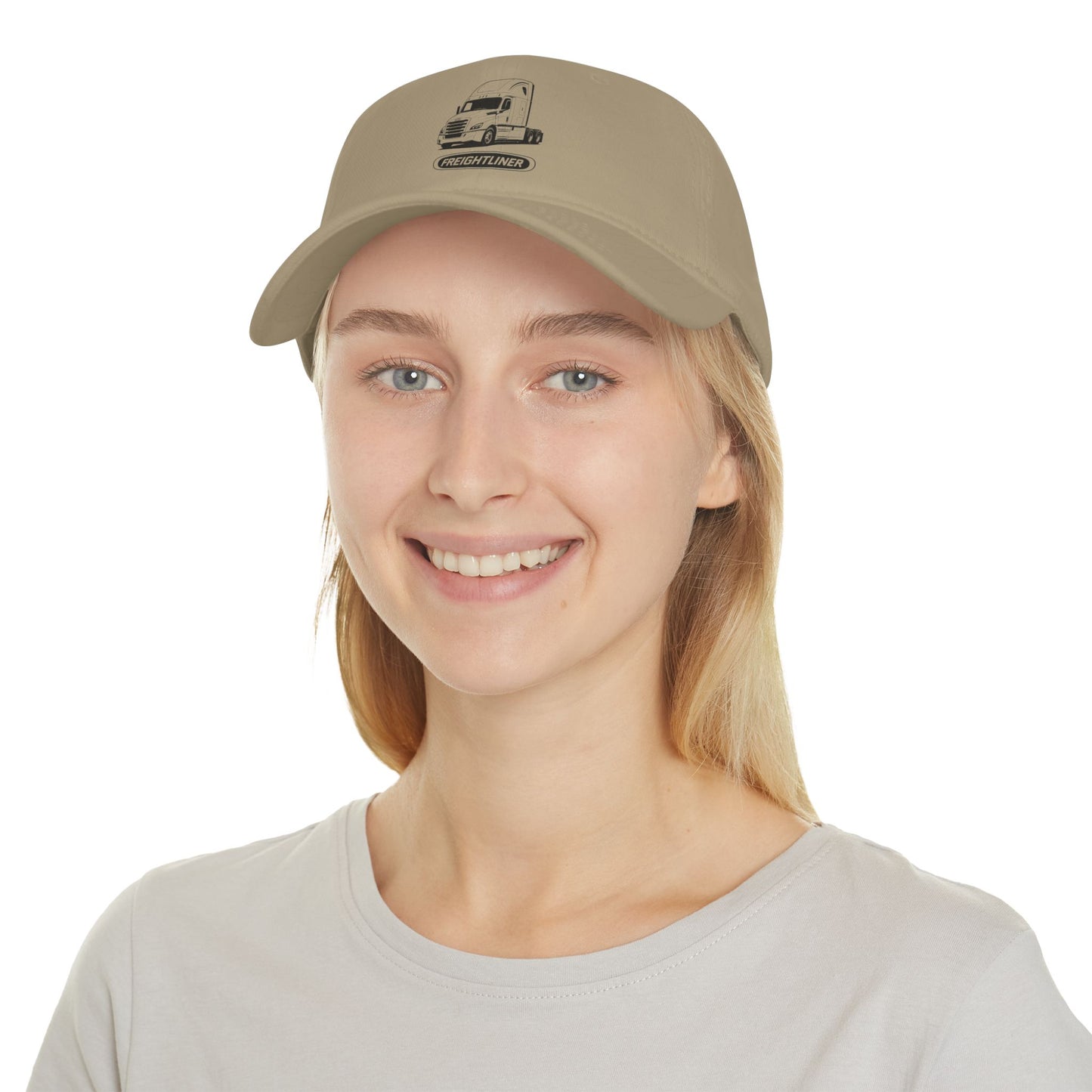 Freightliner Truck Cap — Low Profile Baseball Hat with Semi-Truck Graphic