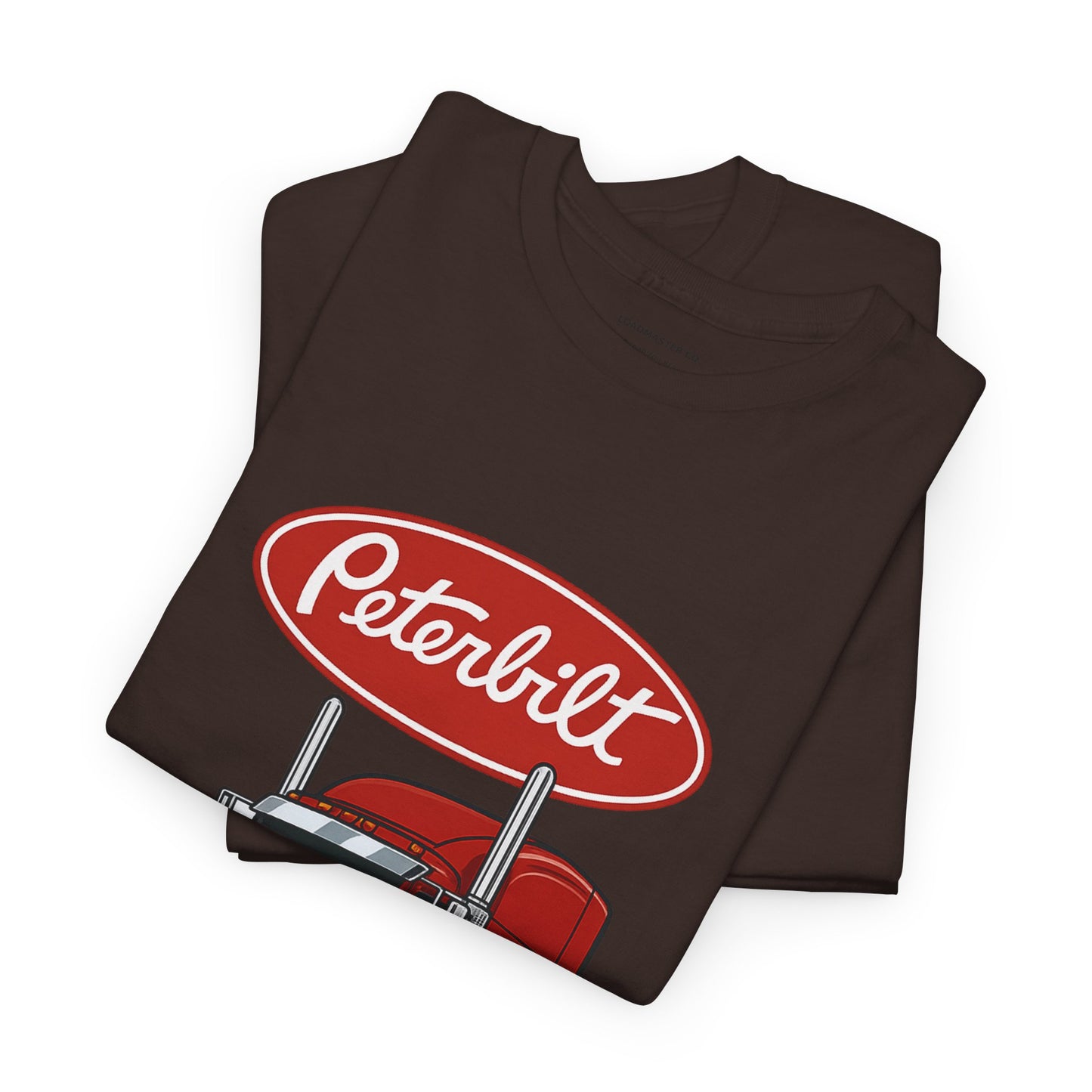 Peterbilt Red Semi Truck Graphic T-Shirt — Trucker Tee for Drivers & Fans