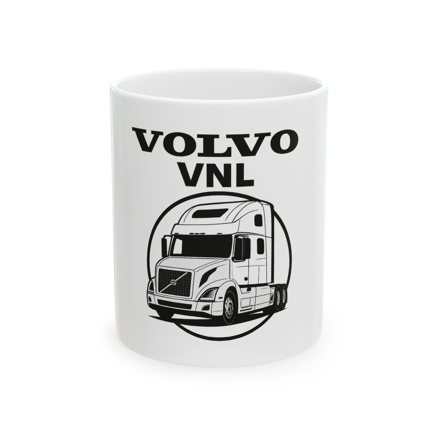 Volvo VNL Truck Ceramic Mug – Semi Truck Driver Coffee Cup (11oz & 15oz)