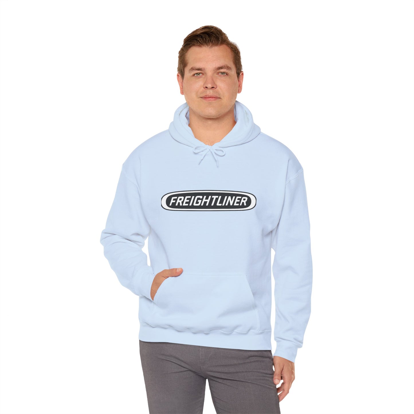 Freightliner Truck Hoodie – Classic Logo & Semi Truck Design