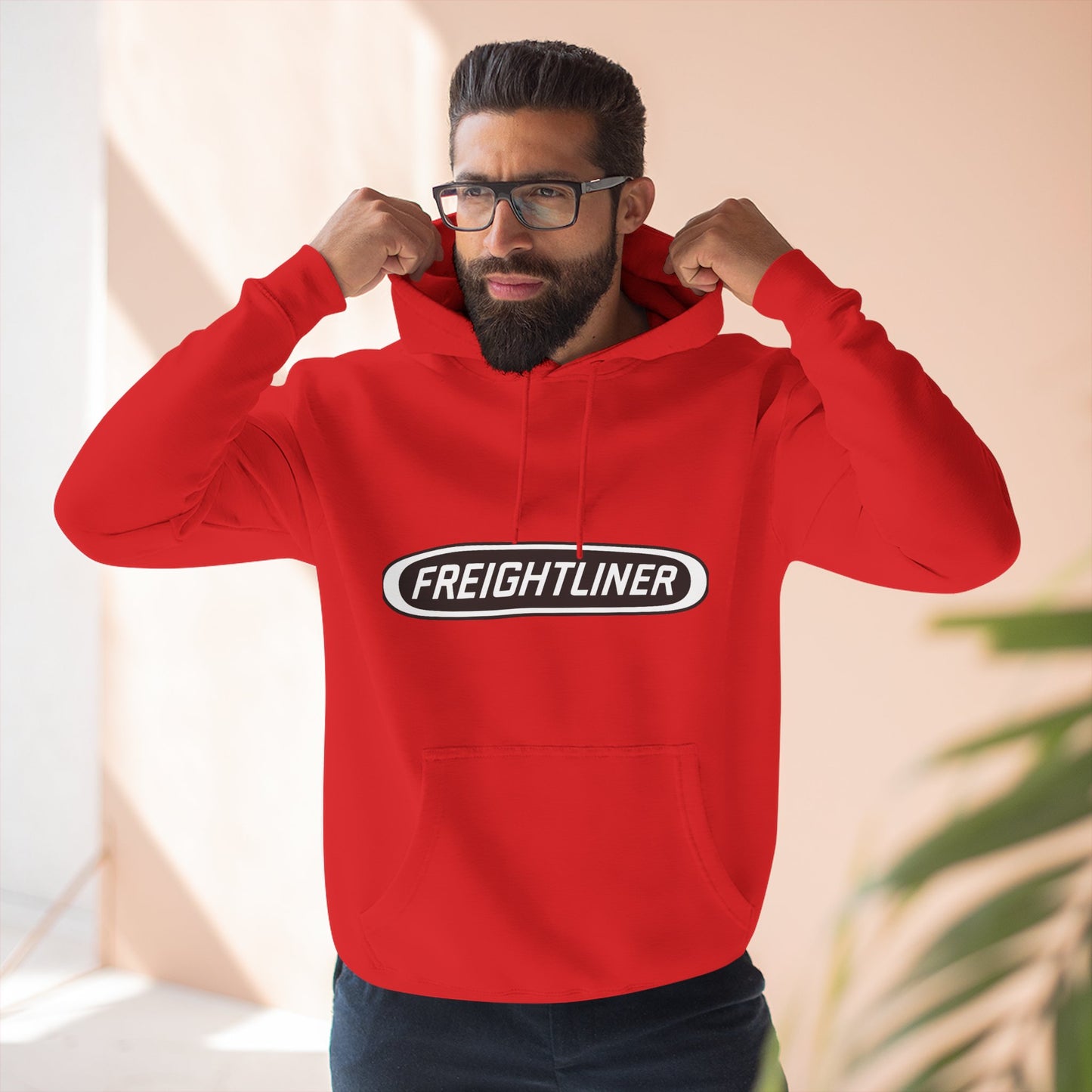 Freightliner Truck Hoodie — Classic Semi-Truck Logo Pullover