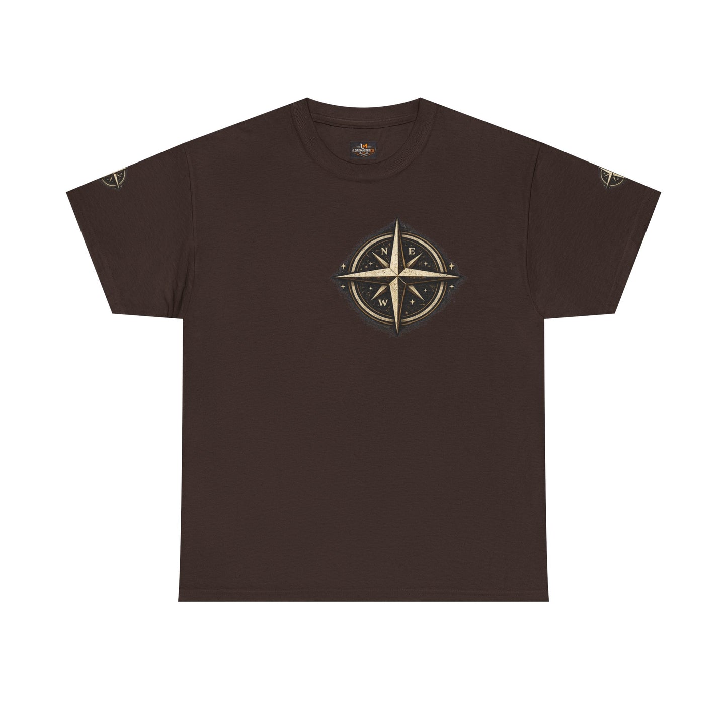 Midnight Freight Club Trucker Tee — "Born After Midnight" Vintage Compass Design