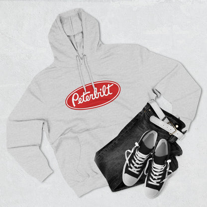 Peterbilt Red Truck Hoodie - Logo Fleece Pullover for Truckers & Fans