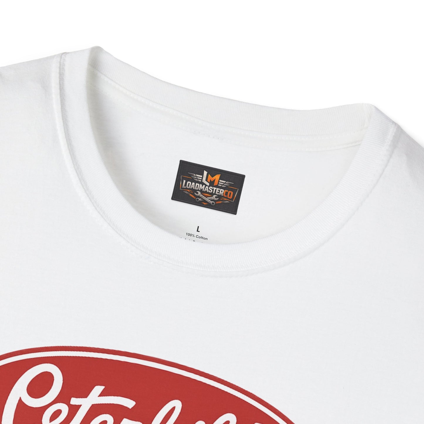 Peterbilt Red Semi Truck T-Shirt — Classic Logo Trucker Tee